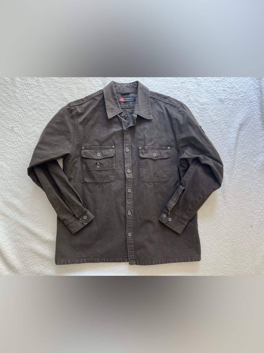 Kakadu Traders Australia Canvas Work Shirt Large Heavyweight Shacket